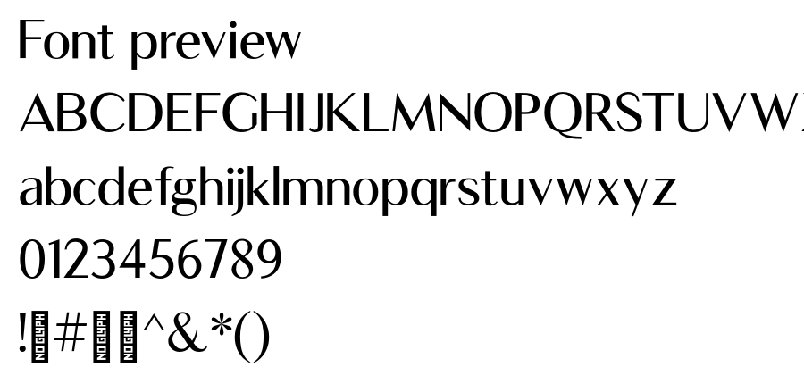 Luxia Regular font