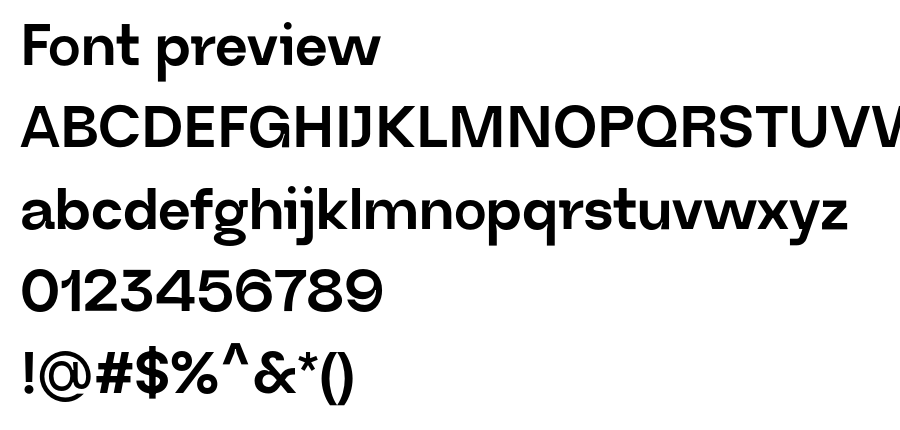 Neue Regrade Bold font