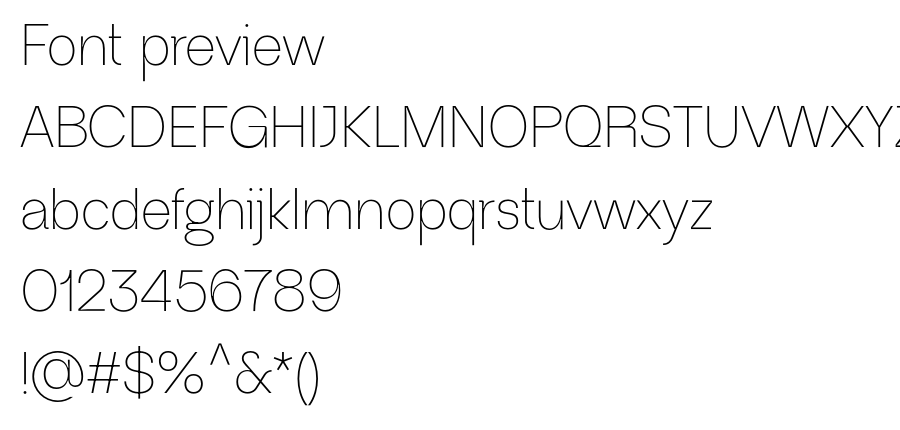 Neue Regrade Light font