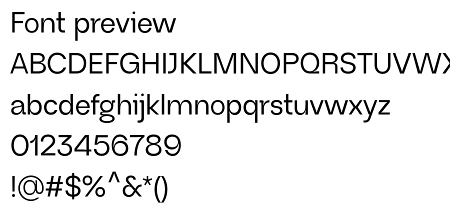 Neue Regrade Medium font