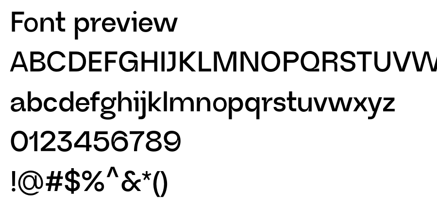 Neue Regrade Semibold font