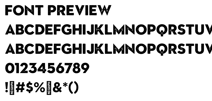SonderSans BlackRough font