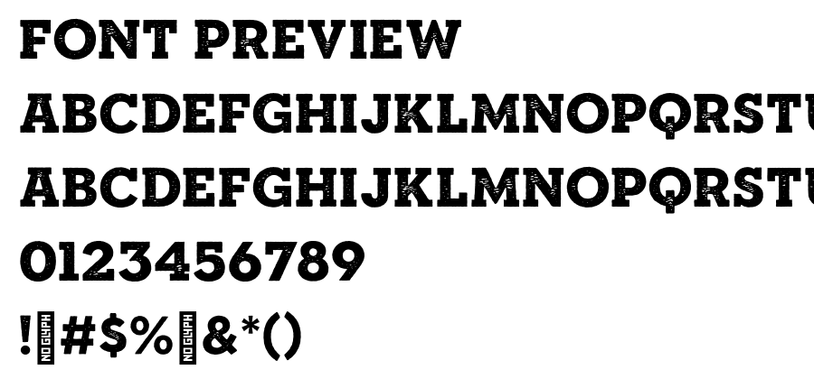 SonderSlab BlackRough font