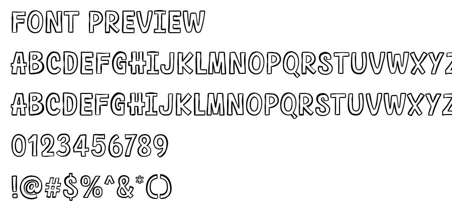 Abrakadaboom font