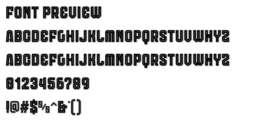 Anderlecht Inline SS 1 ( PERSONAL USE ) font