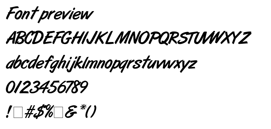 Artbrush font