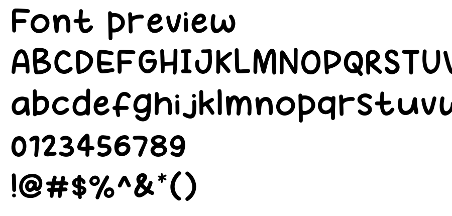 Bau Asem font
