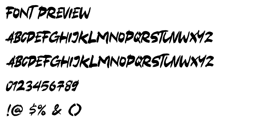 Black Hold font