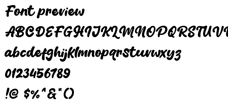 Blang Yellow font