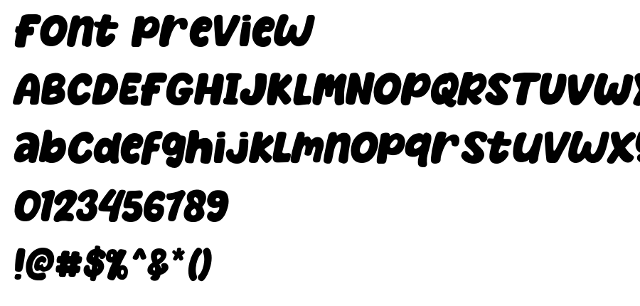 Bochild font