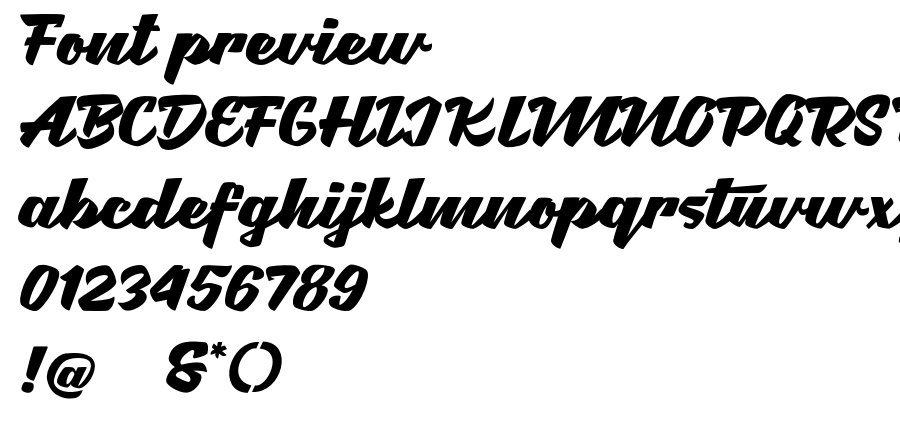 Brotha Script font