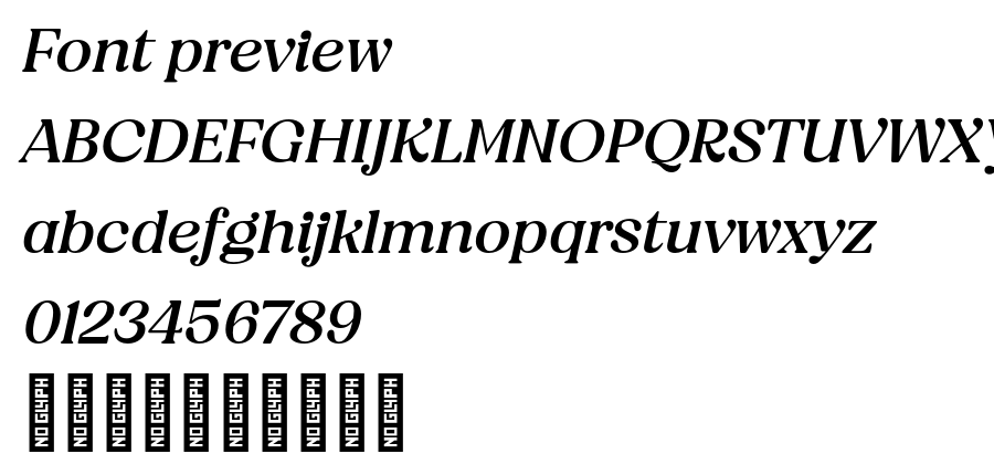 BTAmibusTrial MediumItalic font