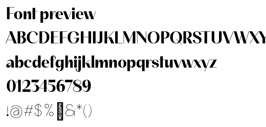 BTSuave Bold font