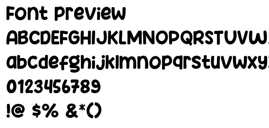 Comic Story font