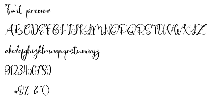Cute Thing Script font