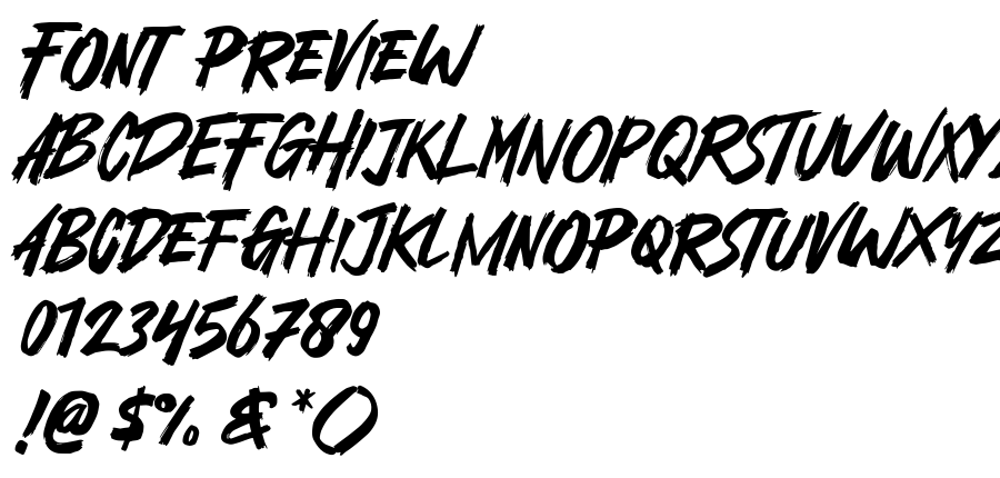 Dark Distance font