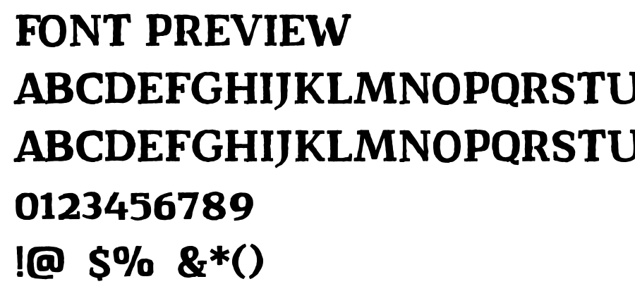 Dark Hut font