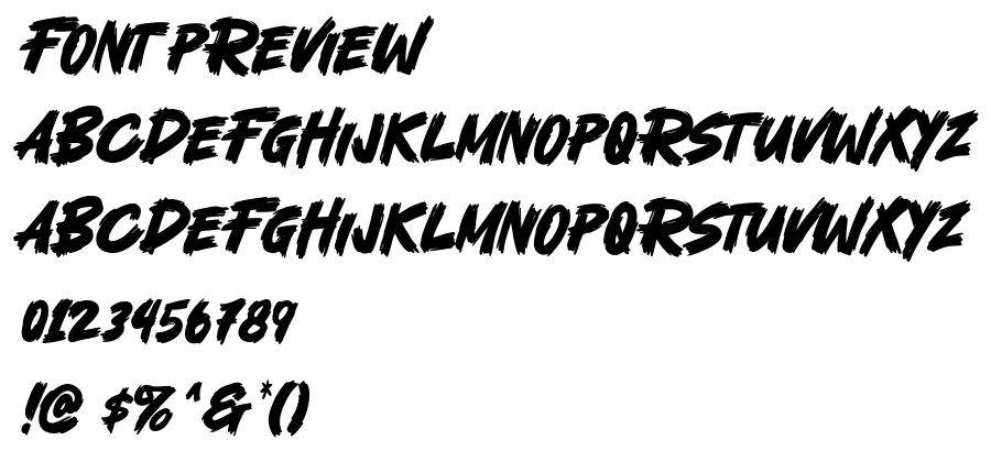 Fatal Fighter font