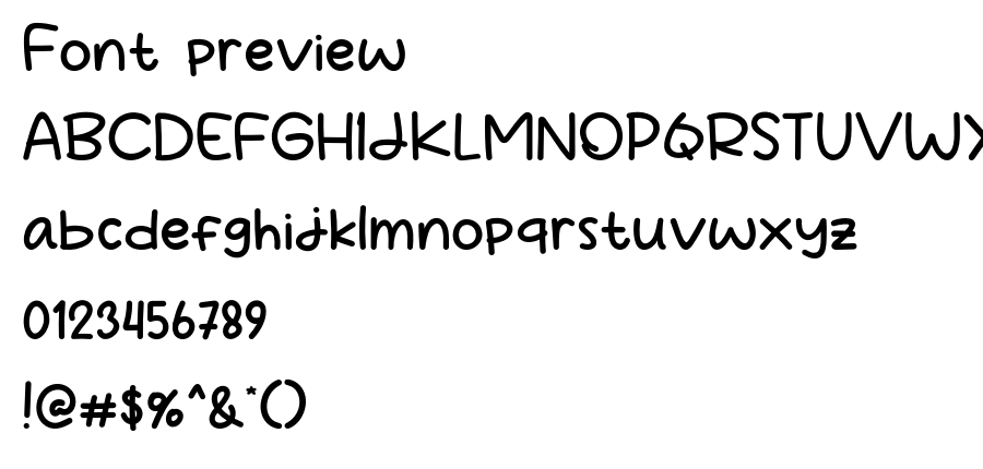 First School font
