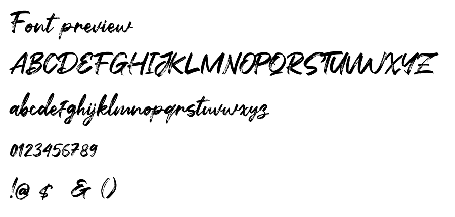 Flashing font