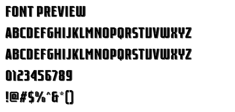 Flick SS3 Personal Used font