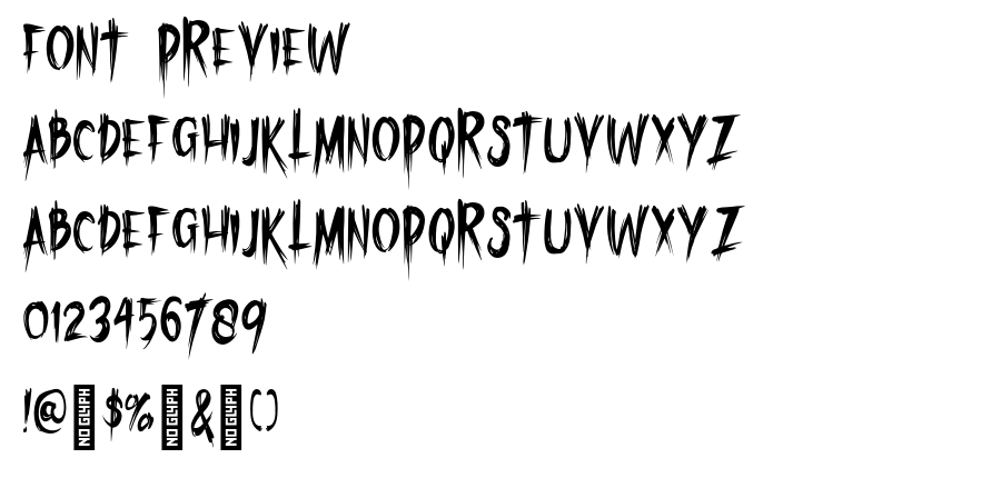 Friday Terror font