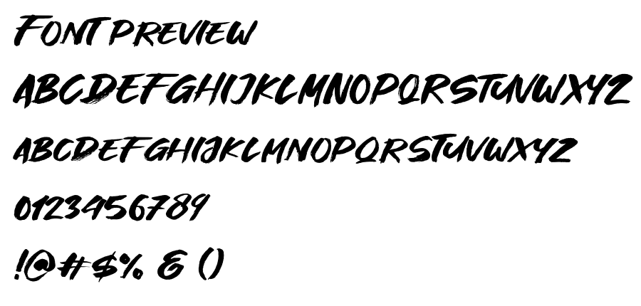 Great Fighter Demo font