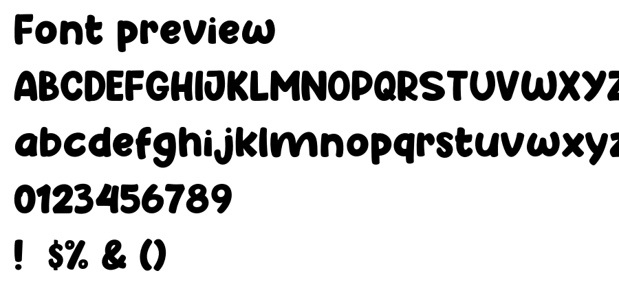 Happy School font