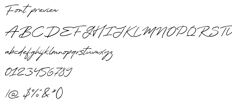 Kind Regards font