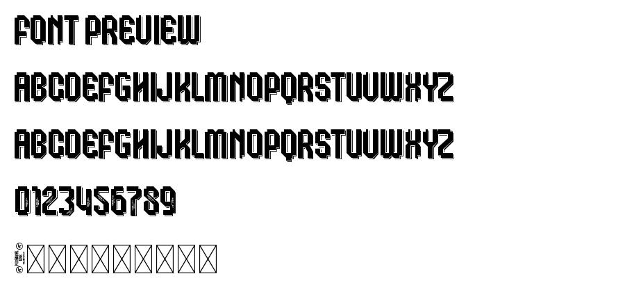 Klops Qubicle Shadow Personal font
