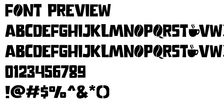 Love Coffee font