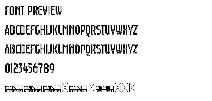 Mainoo Personal Use Diamond font