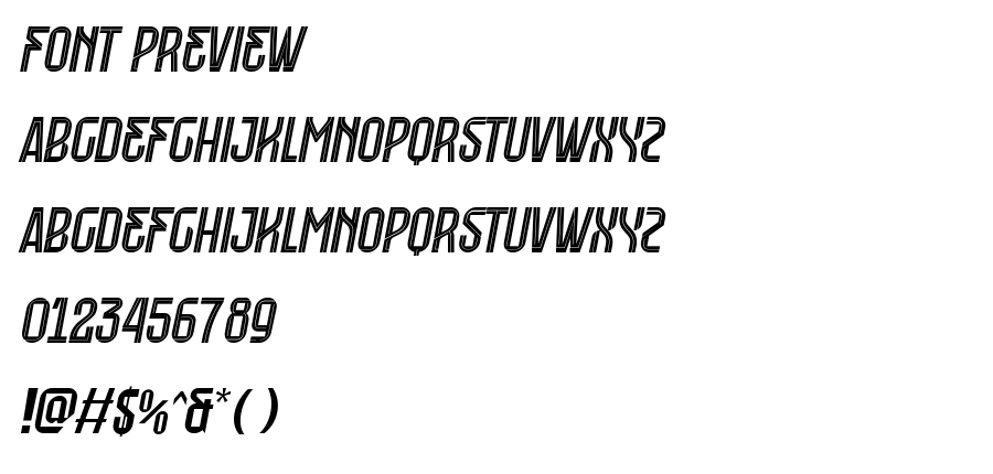 Merseyside SS1 Italic Copy font