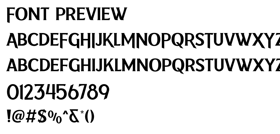 Midfielder Personal Used font