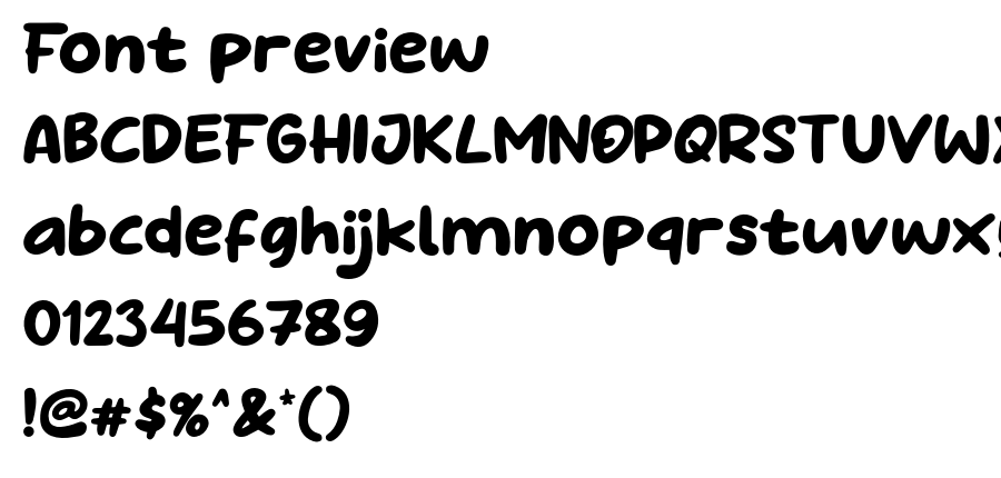 Milky Boba font