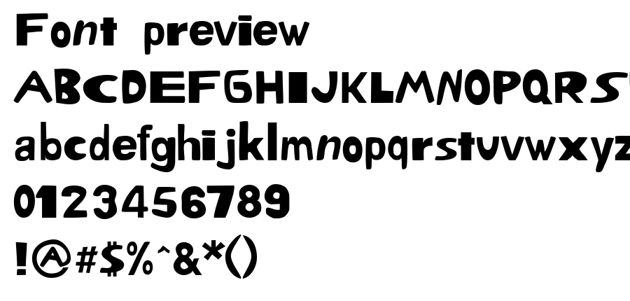 Oogabooga Irregular font