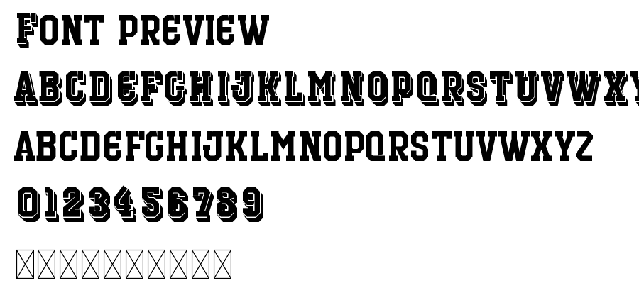 Outfielder Personal Use font
