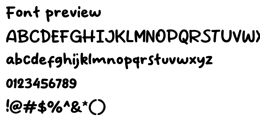 Pencil Child font