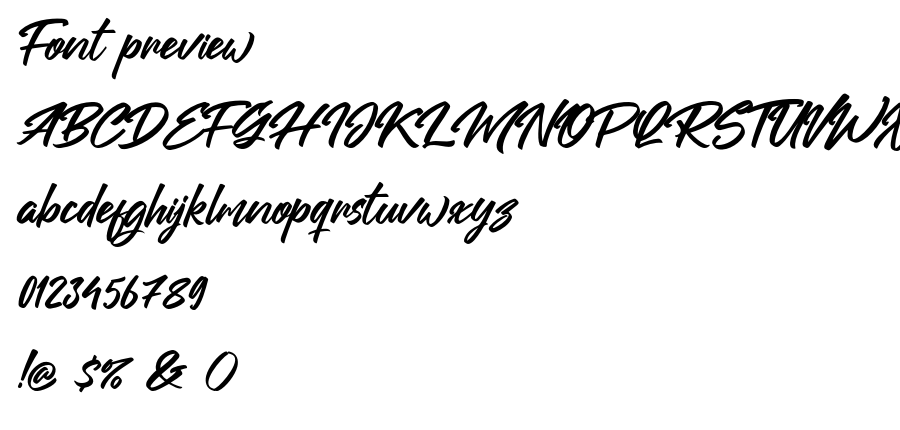 Ruang font