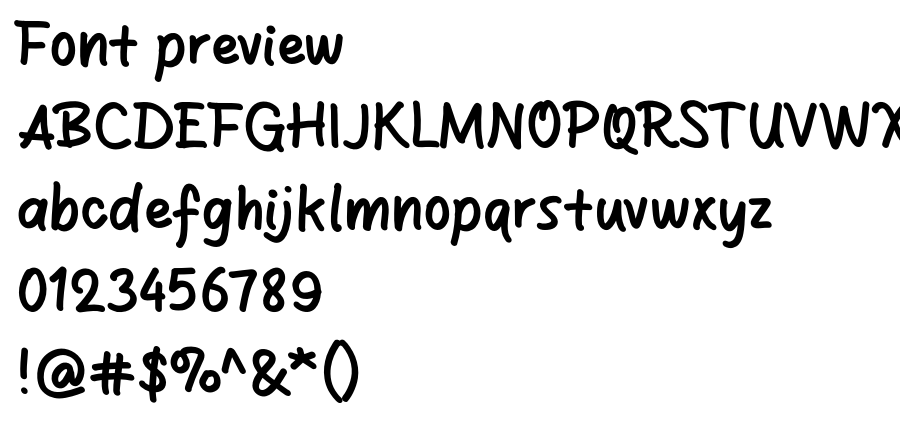 Sanger Show font