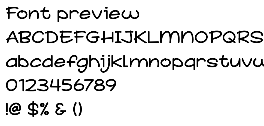 School Story font