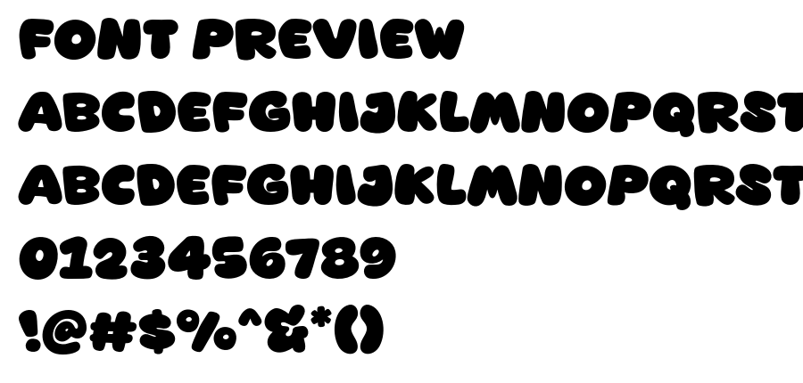 Showtoon font
