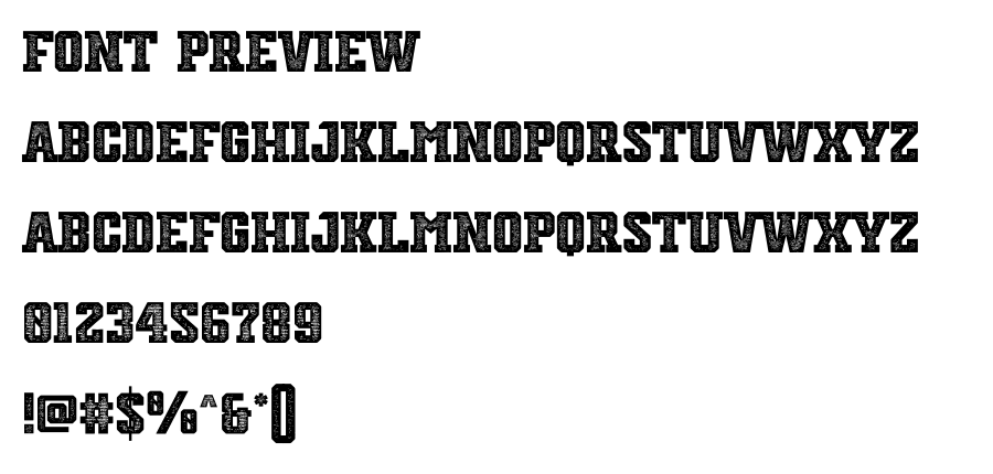 Starting Pitchers Personal Used font
