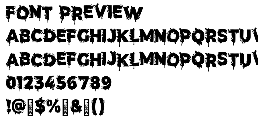 Terror Letter font