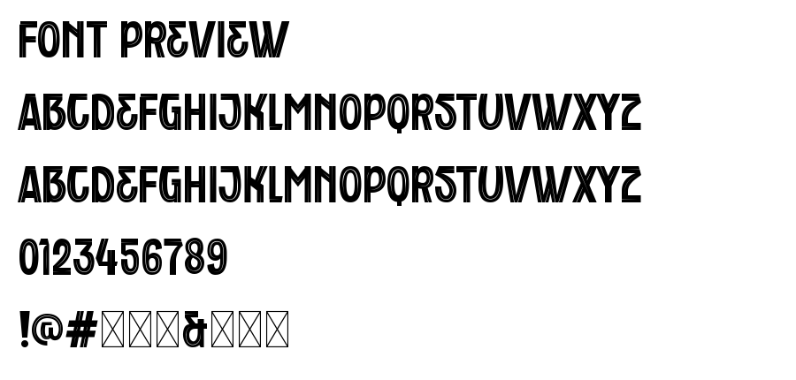 Tyniside Personal Used font