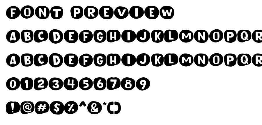 Unround font