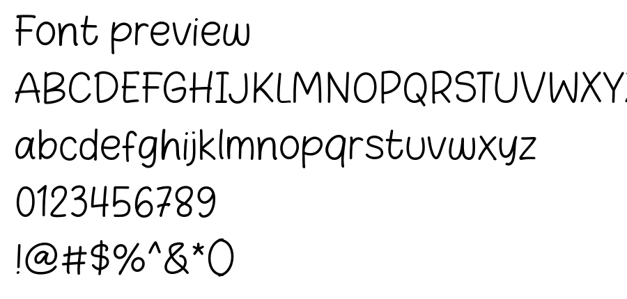 Water Lemon font