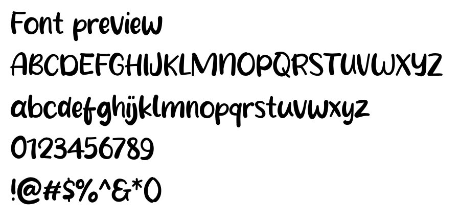 Winter Drink font