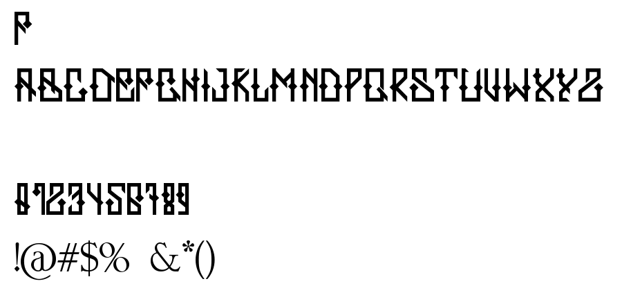 ZERB font