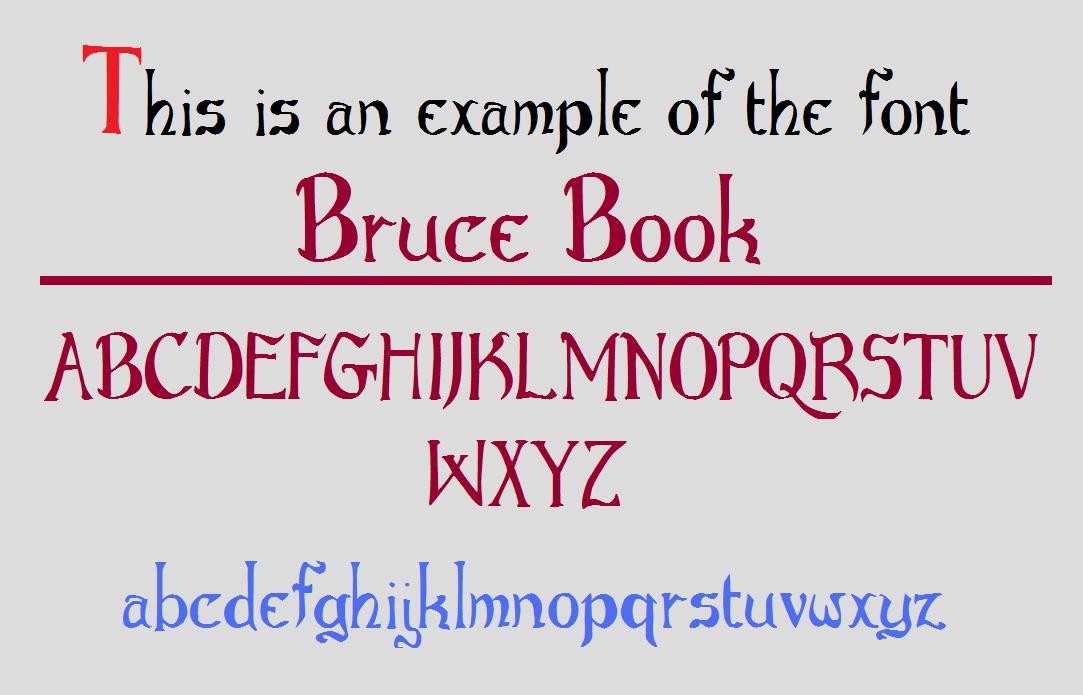 Bruce Book font